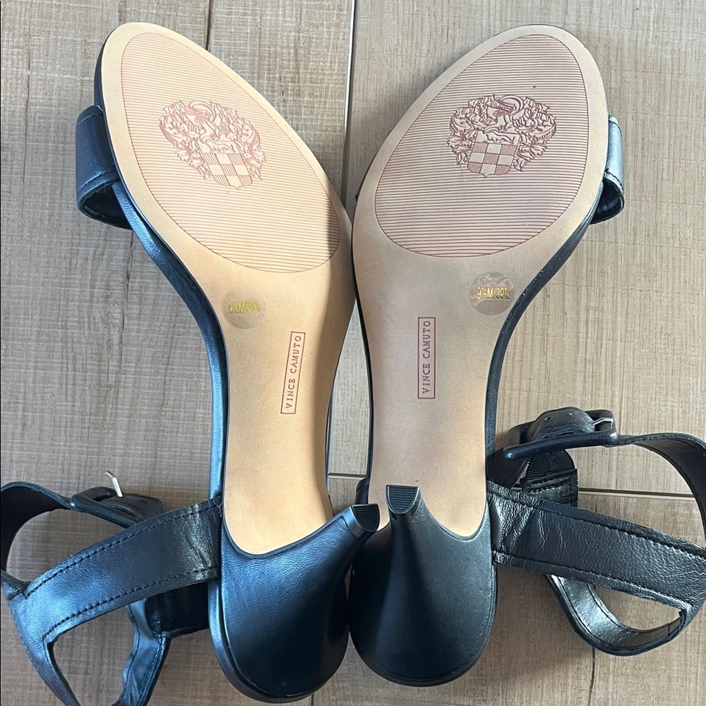 Vince Camuto Black Strappy Heels - Picture 4 of 6
